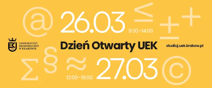 Uniwersytet Ekonomiczny w Krakowie zaprasza na Dzień Otwarty!